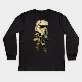 Chibi Scarif Kids Long Sleeve T-Shirt